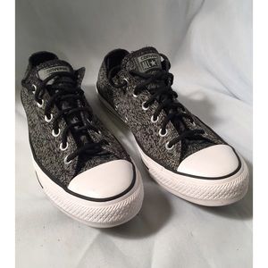 Converse All Star Black/Silver Reflective Sneakers